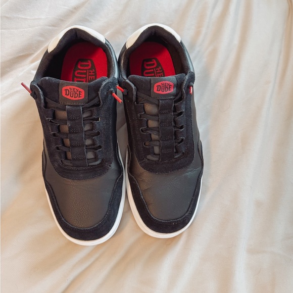 Hey Dude Other - Men’s Hudson M classic Hey Dude’s Black and Red